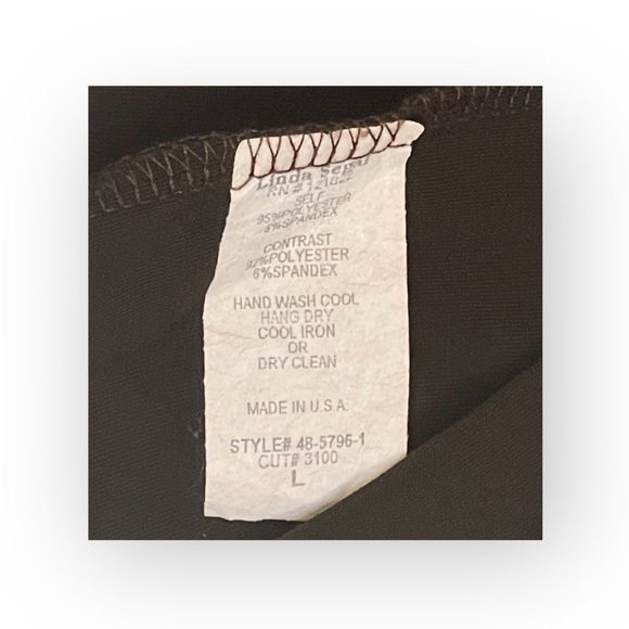 Linda Segal ⌘ Braided Belt Plunging Neckline Top ⌘ Chocolate Mint Leopard ⌘ L ⌘ - Picture 12 of 16